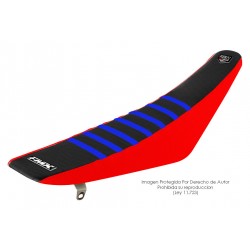 Funda Asiento Negro Lateral Rojo + Costillas Color - RIB - FMX COVERS - Ribs - FMX Covers - 1