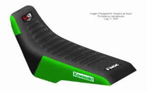 Funda Asiento Kawasaki Klx 250 R 94/96 - Klx 300 R 97/07 Ultra Grip Fmx Covers - Negro/Verde
