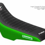 Funda Asiento Kawasaki Klx 250 R 94/96 - Klx 300 R 97/07 Hf Fmx Covers - Negro/Verde