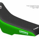 Funda Asiento Kawasaki Klx 250 R 94/96 - Klx 300 R 97/07 Total Grip Fmx Covers - Negro/Verde