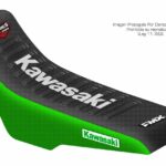 Funda Asiento Kawasaki Klx 250 R 94/96 - Klx 300 R 97/07 Series Fmx Covers - Negro/Verde/Blanco