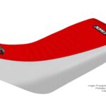 Funda Asiento Kymco 150 - 2007 Hf Fmx Covers - Rojo/Blanco
