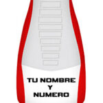 Funda Asiento Yamaha Raptor 250 Signature Personalizada Fmx Covers - Blanco/Rojo
