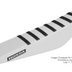 Funda Asiento Honda Crf 250/450 - 02/08 Rib Fmx Covers - Blanco/Blanco/Negro