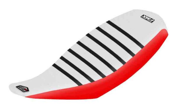 Funda Asiento Can-Am Ds 450 Rib Fmx Covers - Blanco/Rojo/Negro