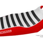 Funda Asiento Honda Cb 125 F Twister Rib Fmx Covers - Blanco/Rojo/Negro