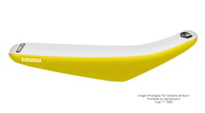 Funda Asiento Suzuki Rmz 250/450 - 14/16 Total Grip Fmx Covers - Blanco/Amarillo