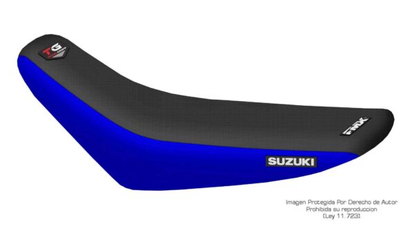 NA Funda Asiento Suzuki Drz 400 E - 00/20 Total Grip Fmx Covers - Negro/Azul