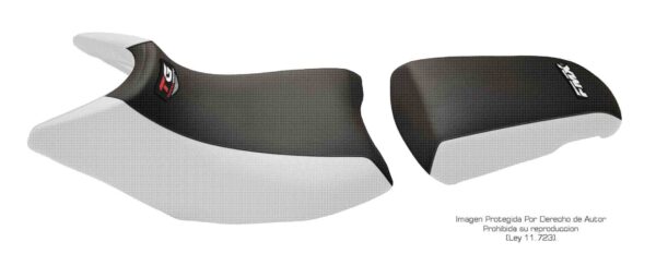 Funda Asiento Bajaj Dominar 400 Total Grip Fmx Covers - Negro/Blanco