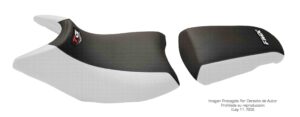 Funda Asiento Bajaj Dominar 400 Total Grip Fmx Covers - Negro/Blanco