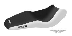 Funda Asiento Suzuki Gixxer 150 Total Grip Fmx Covers - Negro/Blanco
