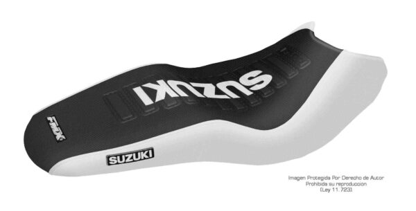 Funda Asiento Suzuki Gixxer 150 Series Fmx Covers - Negro/Blanco/Blanco