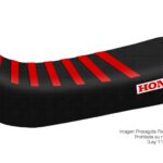 Funda Asiento Honda Xr 100 Rib Fmx Covers - Negro/Negro/Rojo