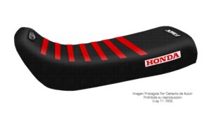 Funda Asiento Honda Xr 100 Rib Fmx Covers - Negro/Negro/Rojo