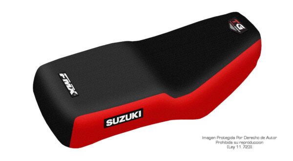 Funda Asiento Suzuki Gn 125 Total Grip Fmx Covers - Negro/Rojo
