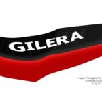Funda Asiento Gilera Strada Vc 150 - 2016 Series Fmx Covers - Negro/Rojo/Blanco