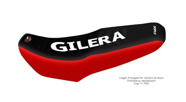 Funda Asiento Gilera Strada Vc 150 - 2016 Series Fmx Covers - Negro/Rojo/Blanco