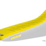 Funda Asiento Suzuki Rmz 250/450 - 04/13 Hf Fmx Covers - Amarillo/Blanco