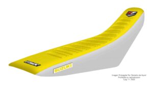 Funda Asiento Suzuki Rmz 250/450 - 04/13 Hf Fmx Covers - Amarillo/Blanco