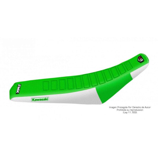 Funda Asiento Kawasaki Kxf 250/450 - 08/16 Ultra Grip Fmx Covers - Verde/Blanco