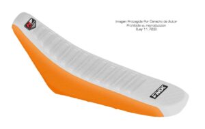 Funda Asiento Motomel Xmm 250 Hf Fmx Covers - Blanco/Naranja
