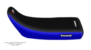 Funda Asiento Kawasaki Kmx 125 - 86/02 Total Grip Fmx Covers - Negro/Azul