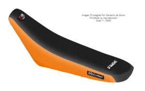 Funda Asiento Motomel Xmm 250 Total Grip Fmx Covers - Negro/Naranja