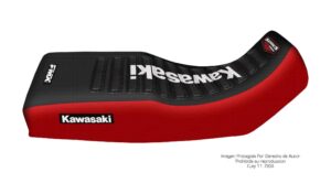 Funda Asiento Kawasaki Kle 500 Series Fmx Covers - Negro/Rojo/Blanco