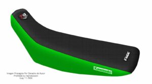 Funda Asiento Kawasaki Kdx 200 - 95/07 Total Grip Fmx Covers - Negro/Verde
