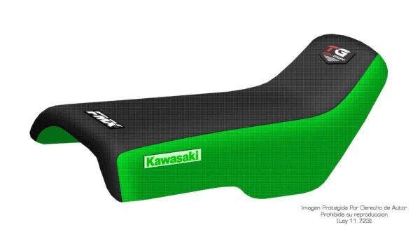 Funda Asiento Kawasaki Kx 500 Total Grip Fmx Covers - Negro/Verde