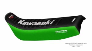 Funda Asiento Kawasaki Klr 250 - 91/05 Series Fmx Covers - Negro/Verde/Blanco