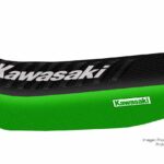 Funda Asiento Kawasaki Klr 250 - 91/05 Series Fmx Covers - Negro/Verde/Blanco