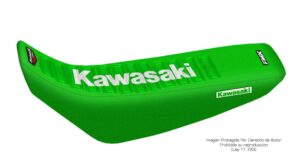 Funda Asiento Kawasaki Kdx 220 - 95/07 Series Fmx Covers - Verde/Verde/Blanco