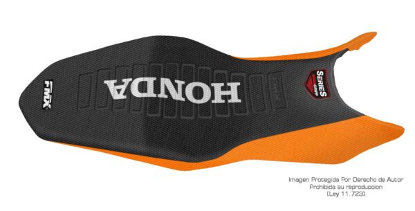 Funda Asiento Honda Cb 190 R Series Fmx Covers - Negro/Naranja/Blanco