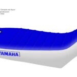 Funda Asiento Yamaha Xtz 250 Plisada Fmx Covers - Azul/Blanco