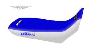 Funda Asiento Yamaha Xtz 250 Plisada Fmx Covers - Azul/Blanco