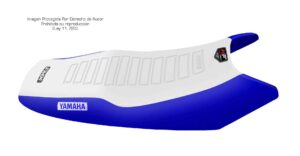 Funda Asiento Yamaha Ybr 125 Deflectores Hf Fmx Covers - Blanco/Azul
