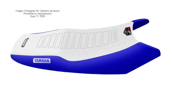 Funda Asiento Yamaha Ybr 125 Deflectores Hf Fmx Covers - Blanco/Azul