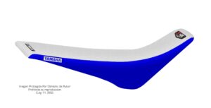 Funda Asiento Yamaha Yz 125/250 - 99/13 Total Grip Fmx Covers - Blanco/Azul