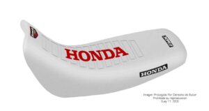 Funda Asiento Honda Nx 650 - Dominator 88/91 Series Fmx Covers - Blanco/Blanco/Rojo