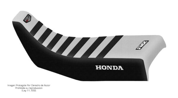 Funda Asiento Honda Xr 200 Rib Fmx Covers - Blanco/Negro/Negro