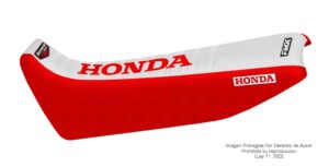 Funda Asiento Honda Xr 200  - Brazil Series Fmx Covers - Blanco/Rojo/Rojo