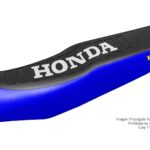 Funda Asiento Honda Cg 150 Modelo Viejo Series Fmx Covers - Negro/Azul/Blanco
