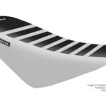 Funda Asiento Honda Crf 70 Rib Fmx Covers - Negro/Blanco/Blanco