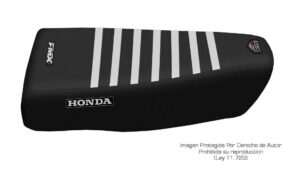 Funda Asiento Honda Cr 480 - 1982 Rib Fmx Covers - Negro/Negro/Blanco