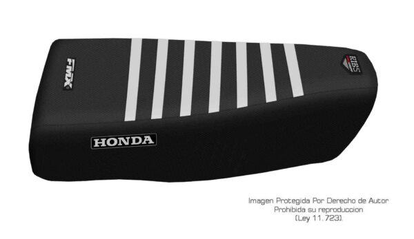 Funda Asiento Honda Cr 480 - 1982 Rib Fmx Covers - Negro/Negro/Blanco