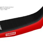 Funda Asiento Yamaha Xt 225 Serow Plisada Fmx Covers - Negro/Rojo
