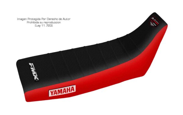 Funda Asiento Yamaha Xt 225 Serow Plisada Fmx Covers - Negro/Rojo