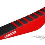 Funda Asiento Honda Crf 450 - 04/08 Rib Fmx Covers - Negro/Rojo/Rojo