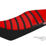 Funda Asiento Honda Xr 300 E Rib Fmx Covers - Rojo/Negro/Negro
